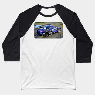 350z Drift Cartoon Drawing Action Print Baseball T-Shirt